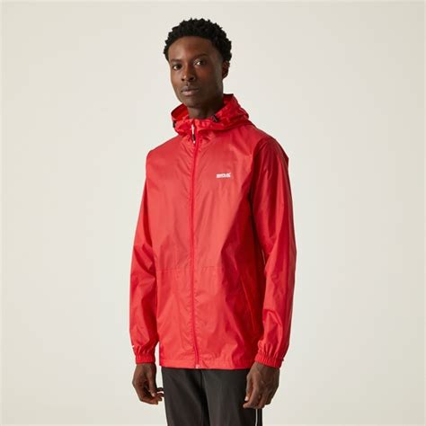 Men S Pack It Iii Waterproof Jacket Danger Red Regatta Uk