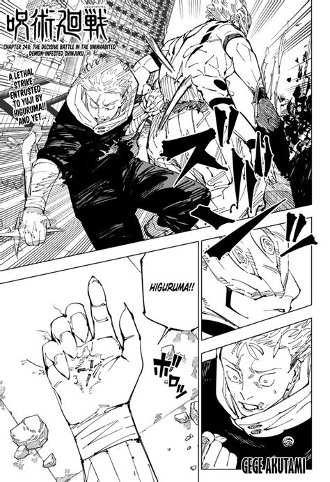 Jujutsu Kaisen Chapter 248 Jujutsu Kaisen Manga Online