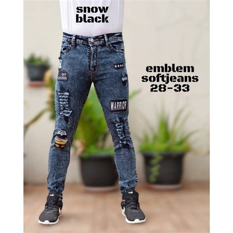 Jual Tren Saat Ini Hits Terbaru Jeans Panjang Model Skiny Sobek Extreme