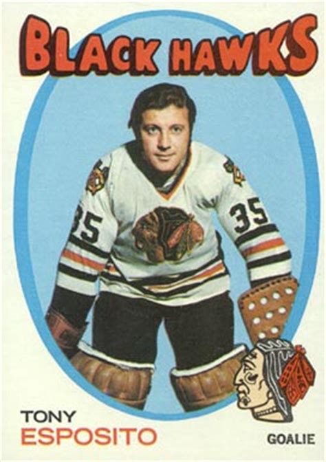 1971 O Pee Chee Tony Esposito 110 Hockey VCP Price Guide