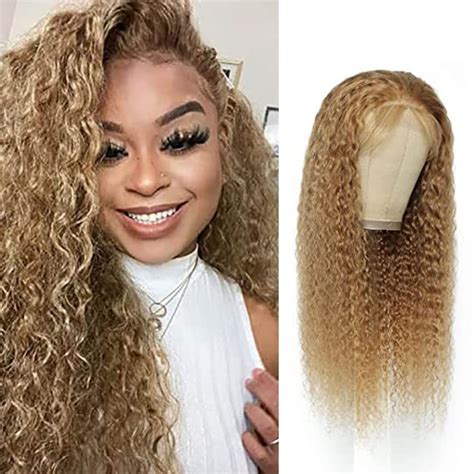 Blonde Echthaar Perücke 4X4 Lace Frontal Wig 150 Density Pre Plucked