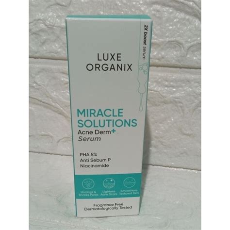 Luxe Organix Miracle Solution Acne Dermserum 30ml Shopee Philippines