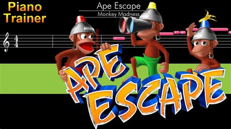 Ape Escape Monkey Madness Piano Tutorial Youtube