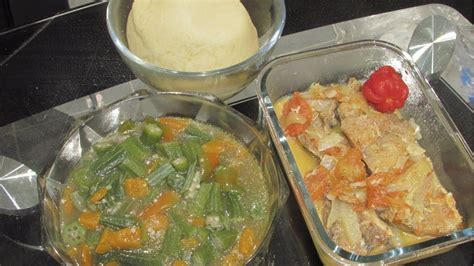 Congolese Food Makayabu Salt Fish And Dongo Dongo Okra African