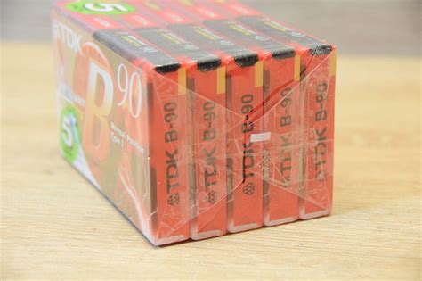 Tdk B90 Brillant Cassette 5 Pack Brand New Ebay