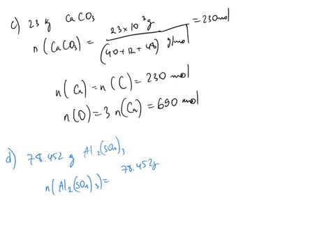 Solved Determine The Number Of Moles Of The Compound And Determine The