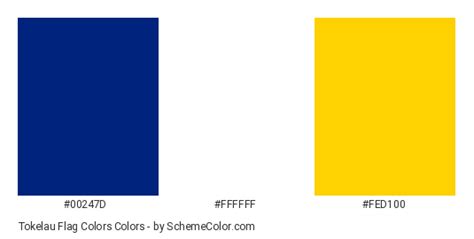 Tokelau Flag Colors Color Scheme » Blue » SchemeColor.com