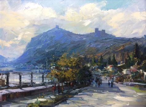 Mountains In Sudak Crimea Painting By Alexander Dubovskiy