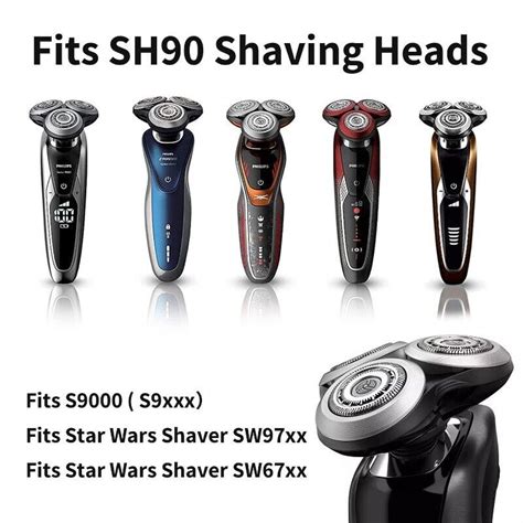 Sh90 Replacement Head For Philips Norelco Shavers 9000 Seriesprecision Blades Ebay