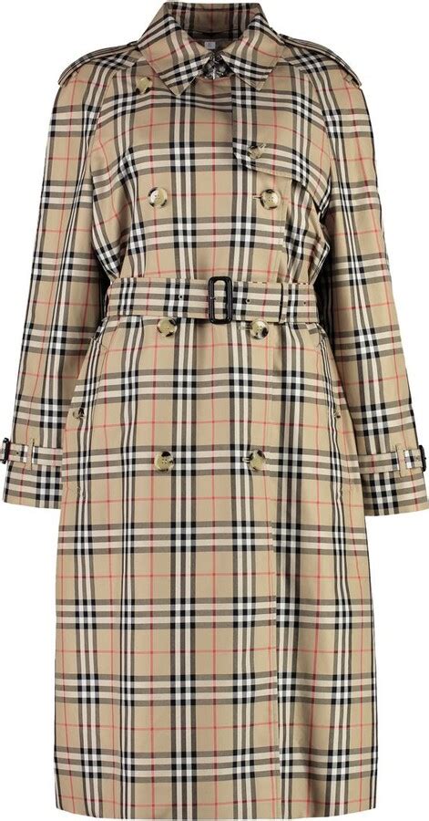 Burberry Gabardine Trench Coat Shopstyle