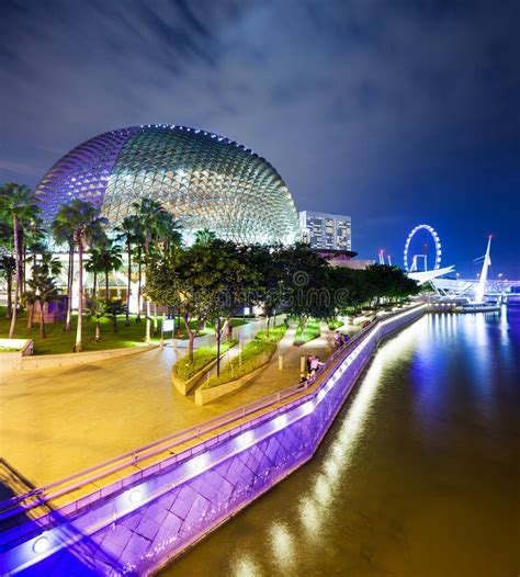 Singapore By Night Stock Image Image Of Crossroads City 24677449