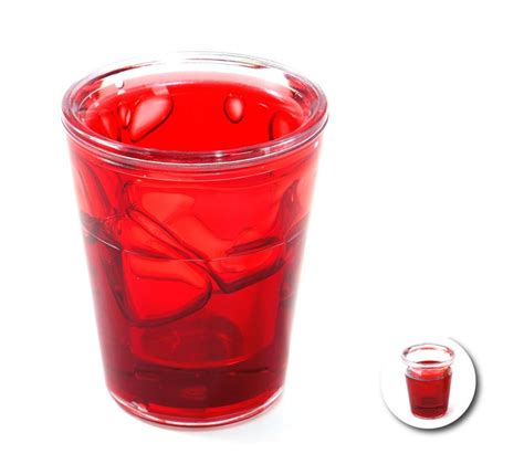 Vaso Doble Fondo Con Sangre Falsa De Ml