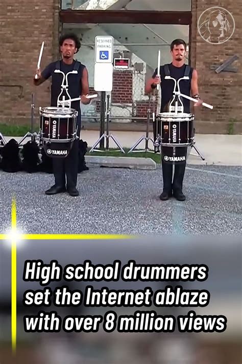 Students Rehearse For A High Energy Drumline Performance Where Each