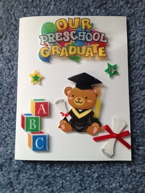 Preschool graduation card by DaisyCreationsbyJess on Etsy