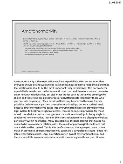 An Introduction To Asexuality And Aromanticism Presentation And Notes