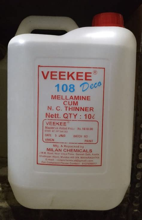 10 Litre Veekee 108 Deco NC Thinner At Rs 1280 Can NC Thinner In