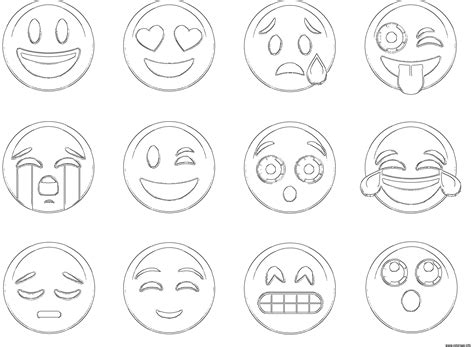 Coloriage Emoji Ios New List Jecolorie