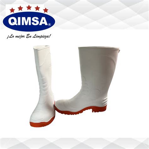 Botas De Hule Sanitarias Blancas Marca Truper Qimsa