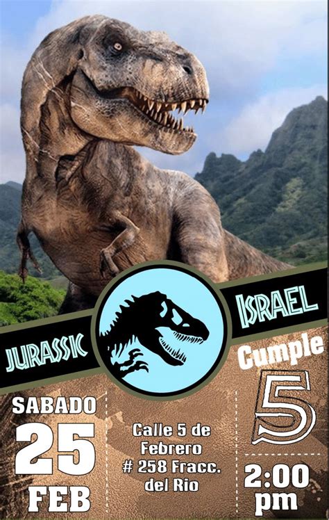 INVITACIONES Invitaciones de cumple años Invitaciones de dinosaurios