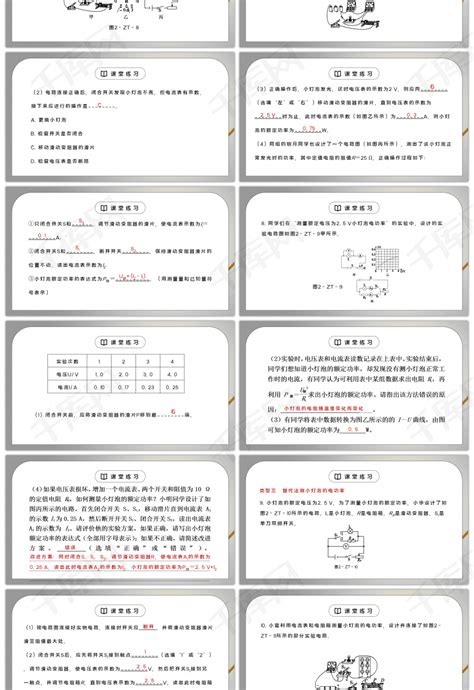 人教版九年级物理第六单元《电功率 特殊方法测量小灯泡的电功率》ppt课件ppt模板免费下载 Ppt模板 千库网