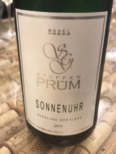 Steffen Prüm Sonnenuhr Riesling Spätlese Vivino US