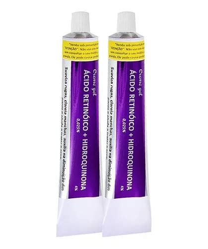 Melhor Creme Com Ácido Retinóico - Kit Com 2 - Creme Gel Ácido Retinóico E Hidroquinona - 30g | MercadoLivre