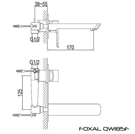 Kohlman Foxal Bateria Umywalkowa Podtynkowa Qw F