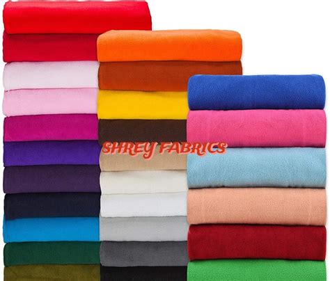 SHREY Polyester Two Thread Spun Fleece Fabrics GSM 250 300 At Rs 250