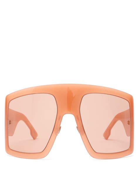 Dior Diorsolight1 Oversized Acetate Sunglasses In Pink Lyst