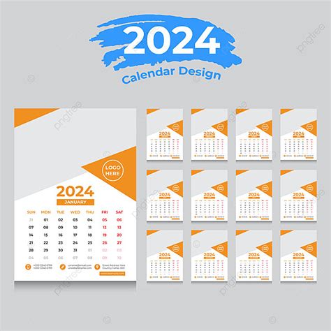 Vector 2024 Calendar Design Template Template Download On Pngtree