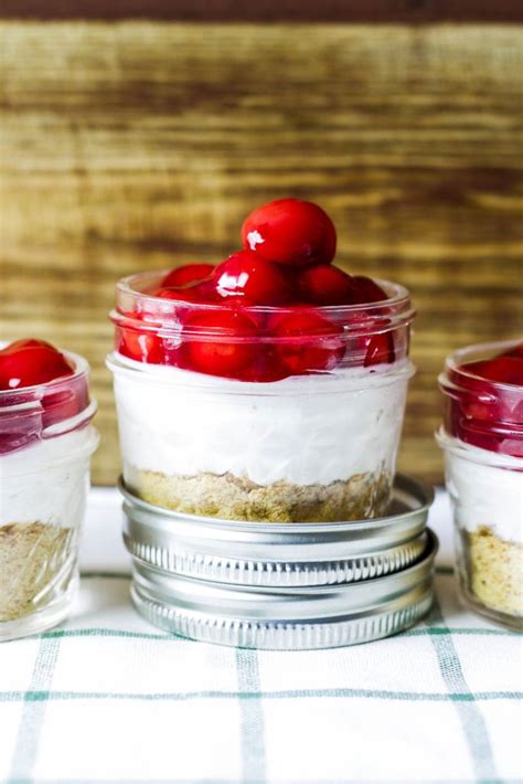 Mini No Bake Cheesecake Jars Ways Sofabfood Recipe Cheesecake