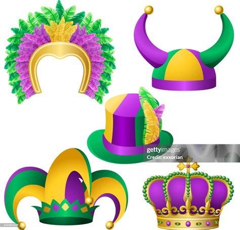 Mardi Gras Hats Assortment High Res Vector Graphic Getty Images