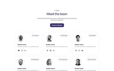 Webflow Team Component Flowbase