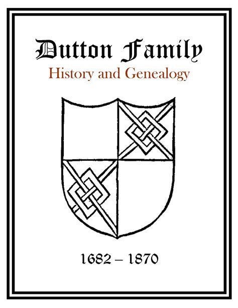 Dutton Family History and Genealogy | eBooks | History