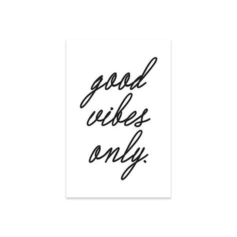 Latitude Run Good Vibes Only Cursive Unframed Textual Art Wayfair