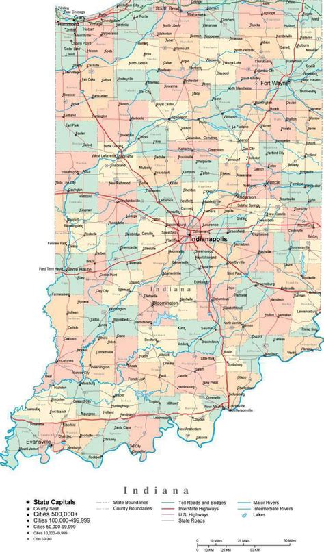 Indiana City County Map | Images and Photos finder