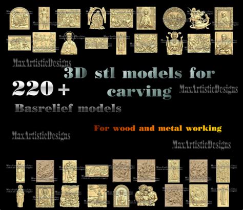 215 Religious 3d STL Models Created For CNC Router Relief Artcam