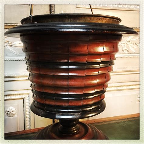 Dutch Walnut Coal Bucket With Brass Liner For Sale At 1stDibs