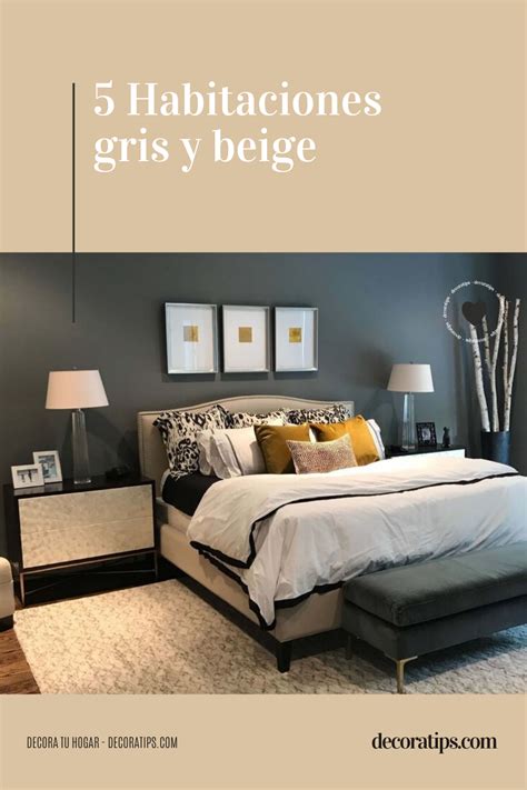 La combinación de gris y beige es perfecta para crear un ambiente