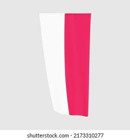 Polish Vertical Flag Poland National Waving Stock Vector Royalty Free