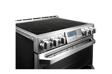 Lg Lute4619sn Signature 73 Cuft Smart Wi Fi Enabled Electric Double Oven Slide In Range With