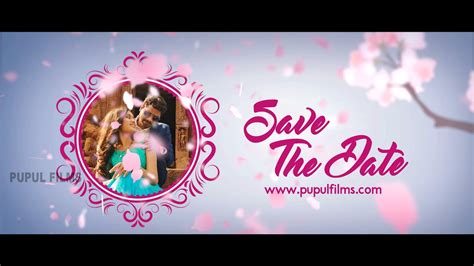 Best Indian Cinematic Wedding Invitation Video Flower K Pf