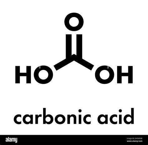 Carbonic Acid Molecule Formed When Carbon Dioxide Is Dissolved In