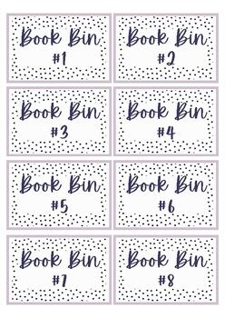 Book Bin Labels by Kayla Lowe-Stafford | TPT