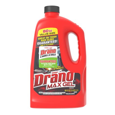 ORIGINAL Drano Max Gel Clog Remover Formula 80 Ounces Top Quality