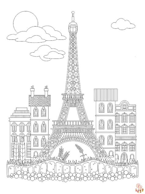 Descubre Los Dibujos Para Colorear De La Torre Eiffel Para Imprimir