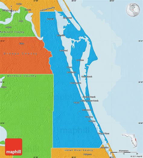 Political Map Of Brevard County | Maps Of Florida