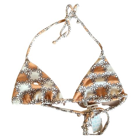 Frankies Bikinis Tia Terry Triangle Bikini Top In Nud Gem