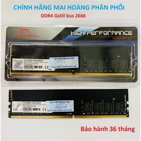 Ram Gskill Aegis Ddr4 8gb 16gb Bus 2666mhz Tản Nhiệt Mới Bảo Hành 36