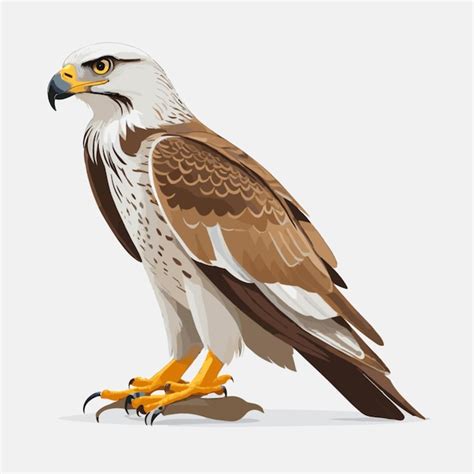 Premium Vector Falcon Vector On White Background